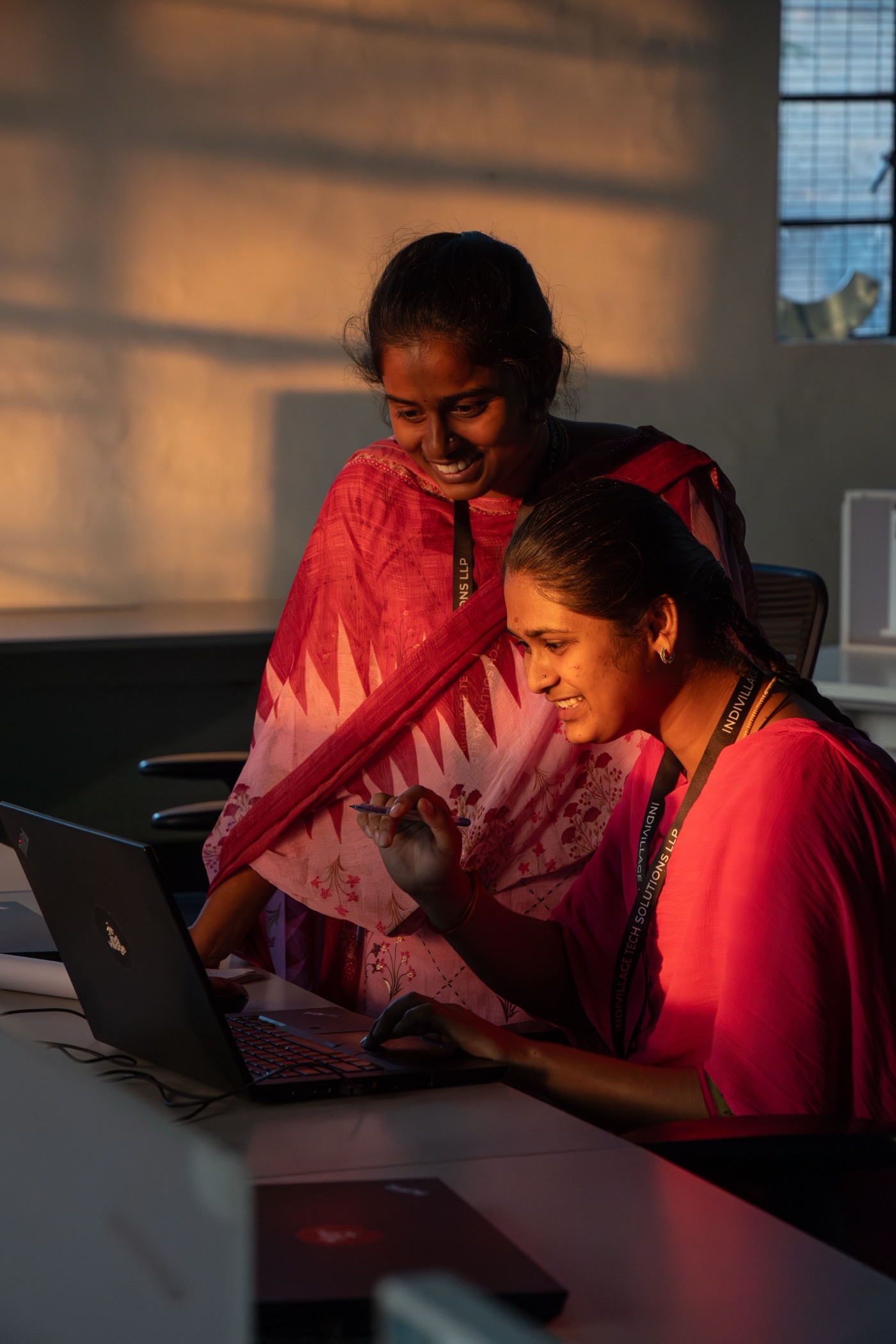 Team working at an IndiVillage rural centre
